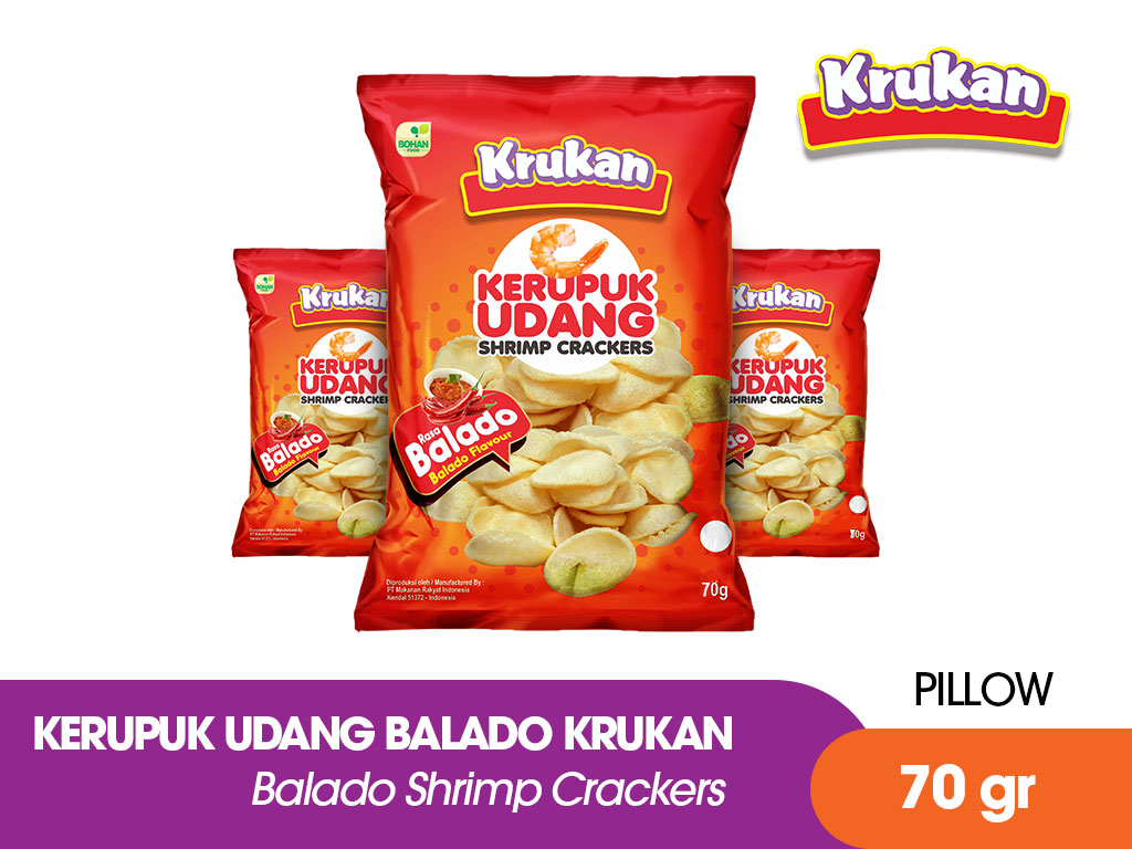 Prawn Craker Balado Krukan 70 gr